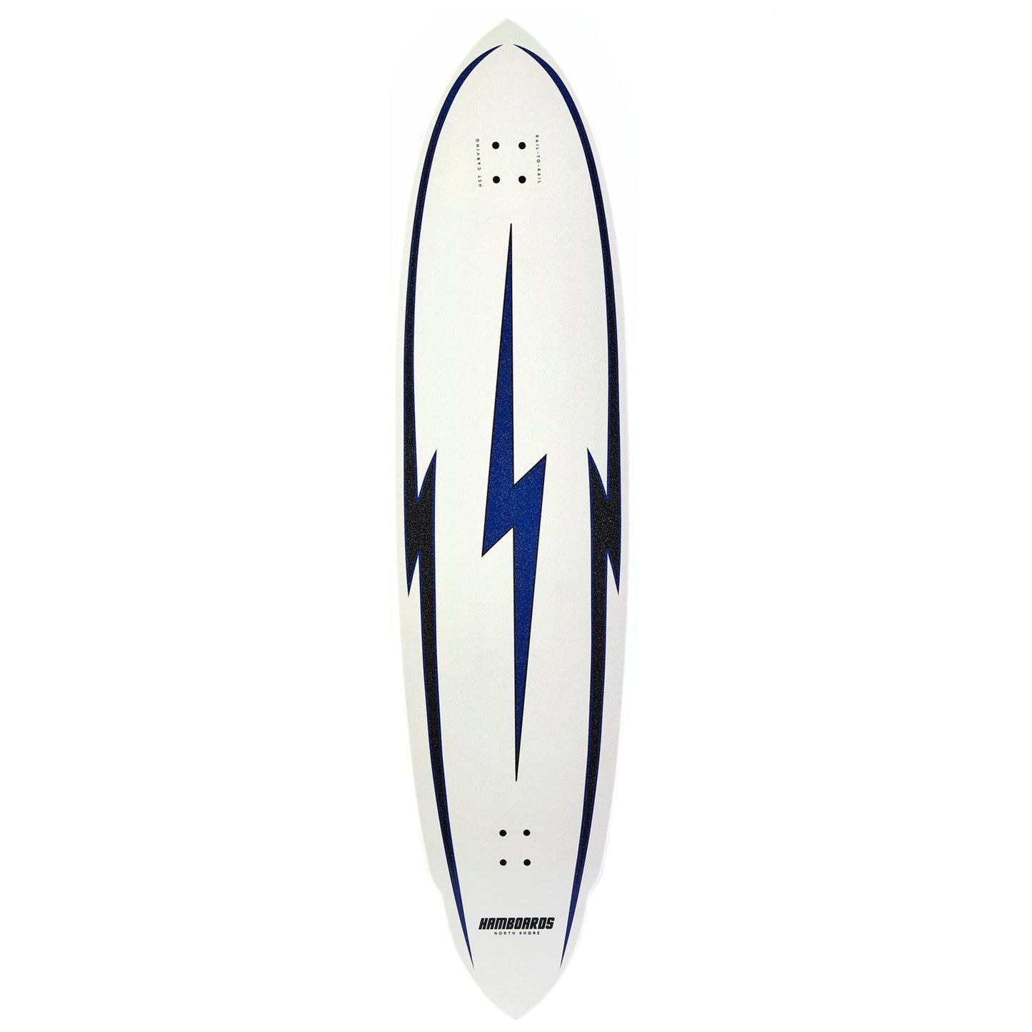 Hamboards - 5'7'' The Pinger - North Shore White - Deck Only Skateboards Hamboards