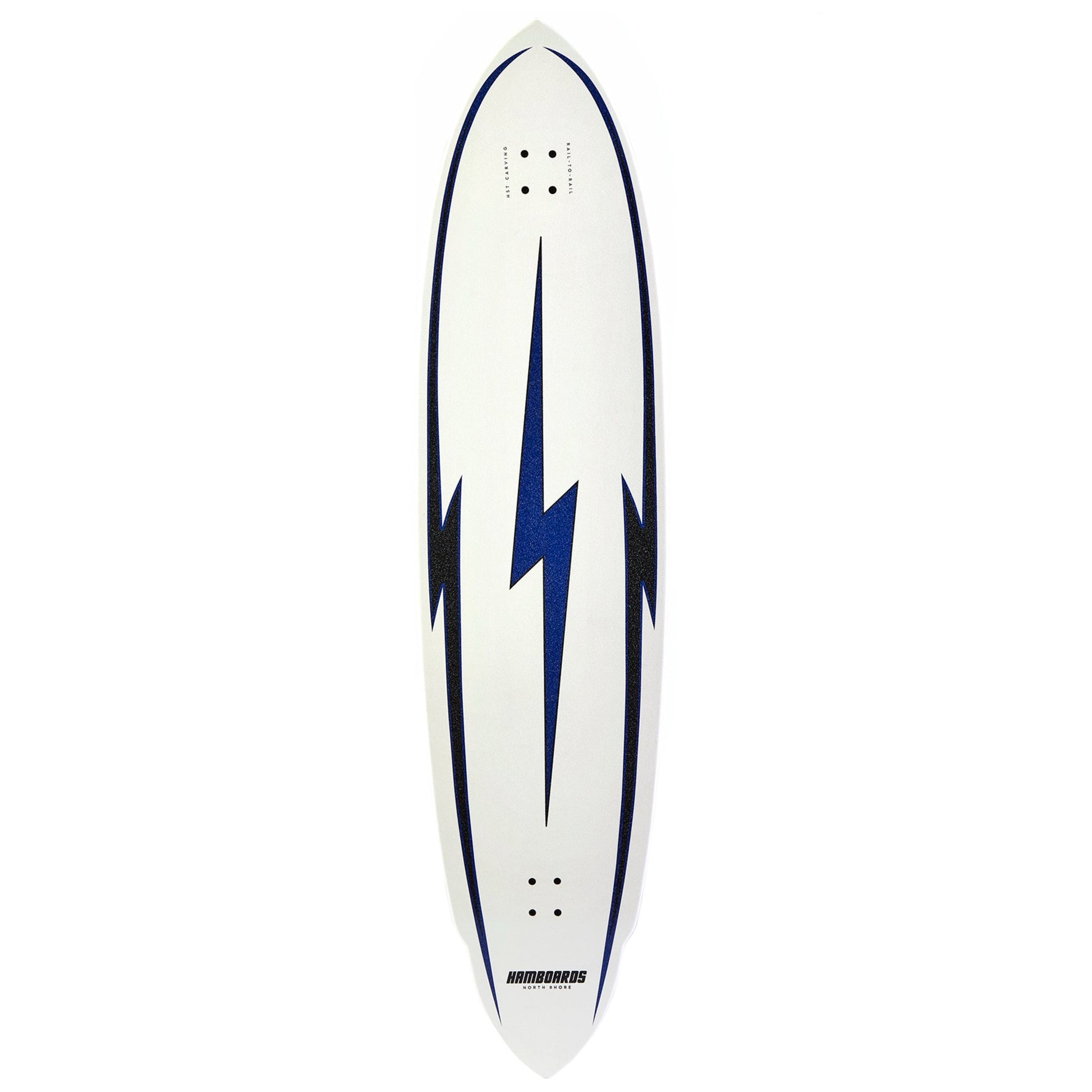 Hamboards - 5'7'' The Pinger - North Shore White - Deck Only Skateboards Hamboards