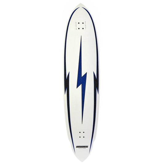 Hamboards - 5'7'' The Pinger - North Shore White - Deck Only Skateboards Hamboards