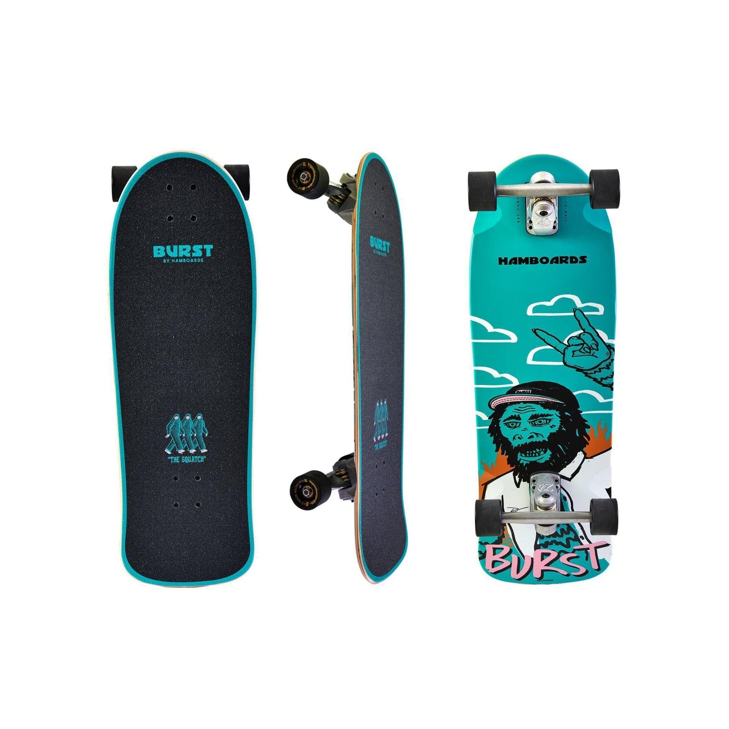 Hamboards - 32" The Burst - Squatch Skateboards Hamboards