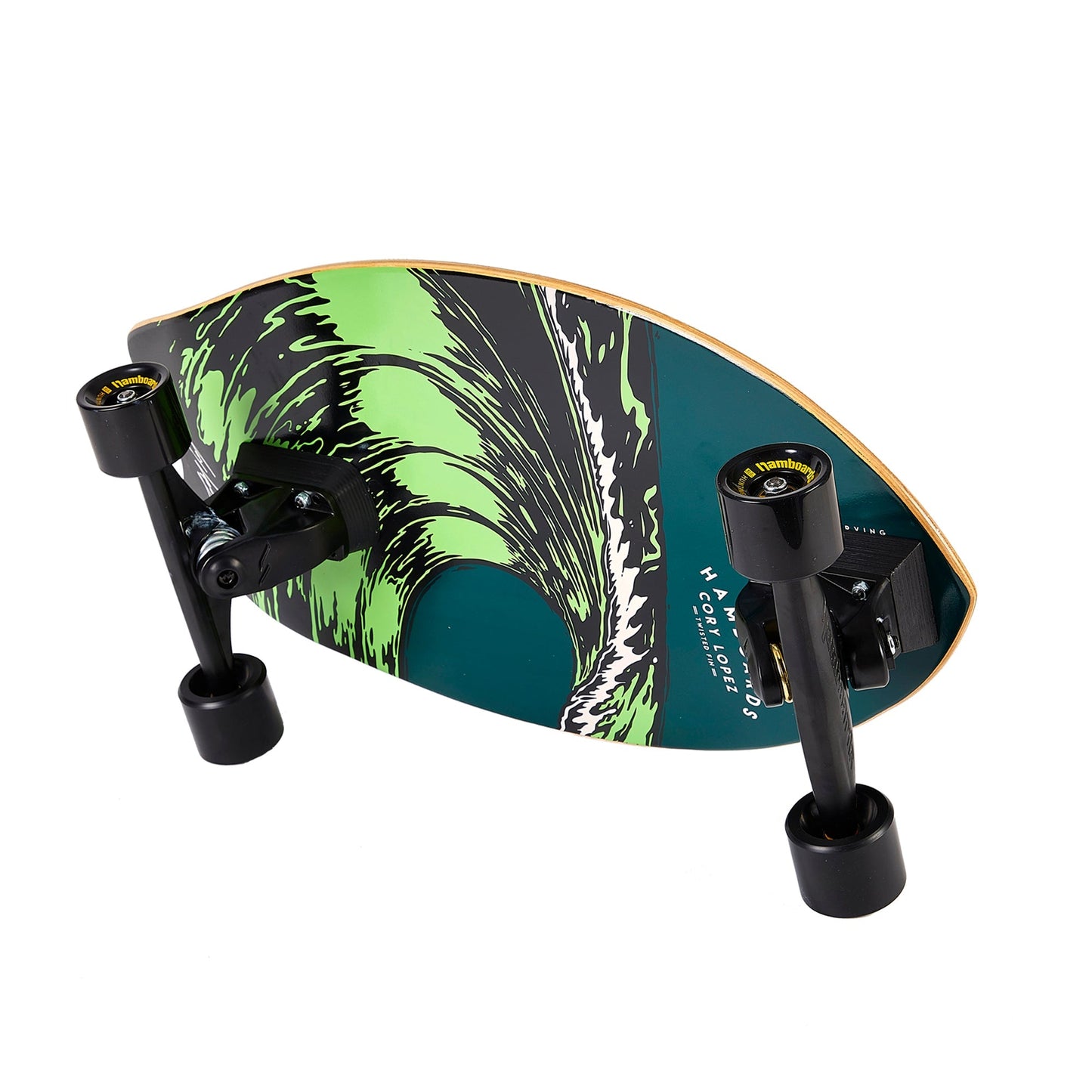 Hamboards - 26" The Corey Lopez Twisted Fin - Dark Teal Skateboards Hamboards