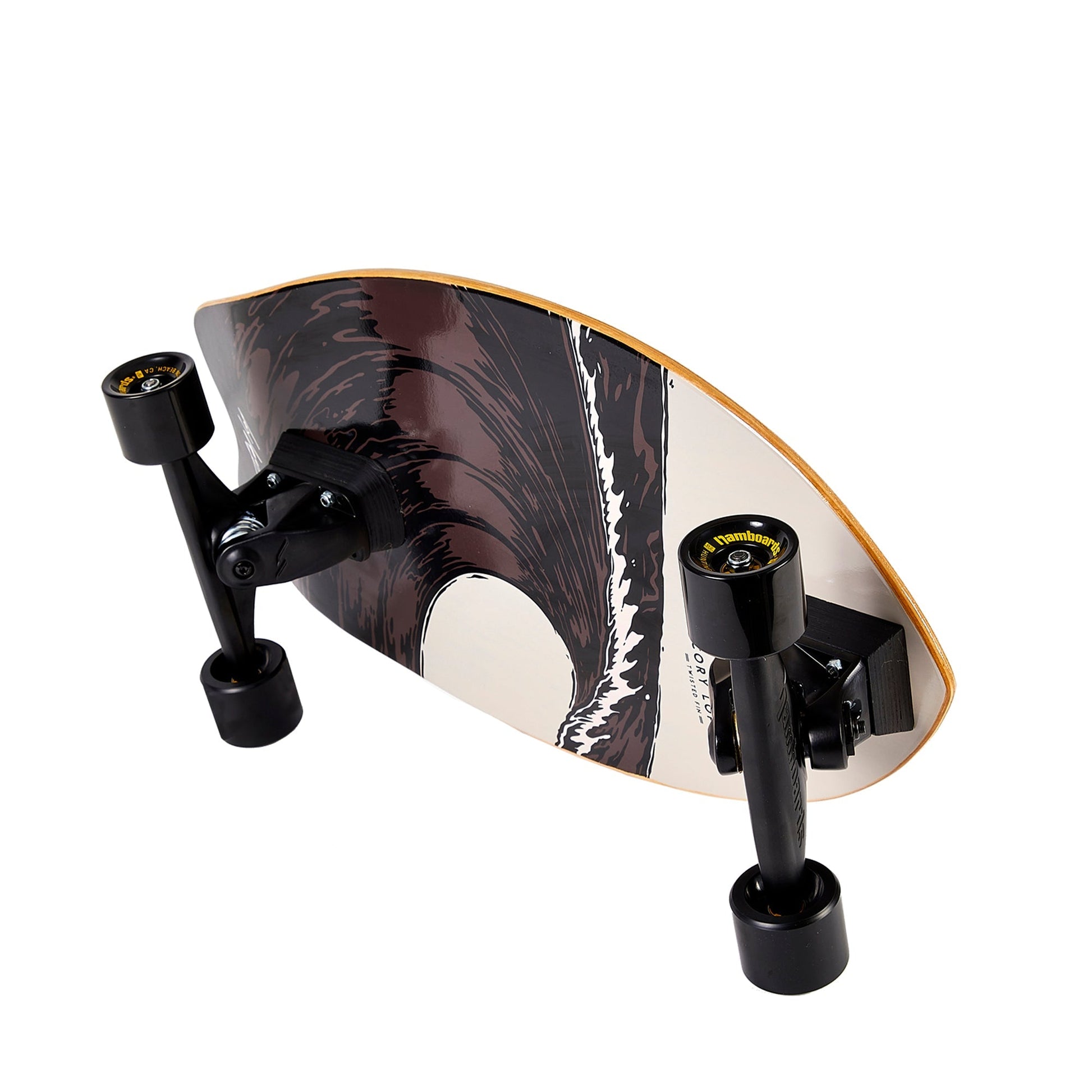 Hamboards - 26" The Corey Lopez Twisted Fin - Grey Skateboards Hamboards