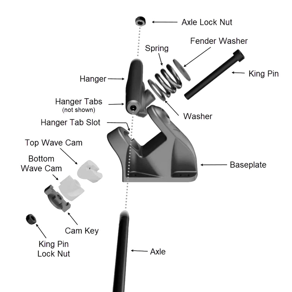 Hamboards - HST Truck Set Skateboard Trucks Hamboards