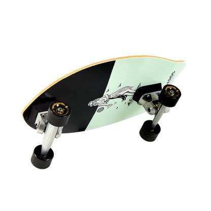 Hamboards - 26" The OC Twisted Fin - Hula Blue Skateboards Hamboards