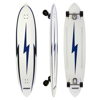 Hamboards - 5'7'' The Pinger - North Shore White Skateboards Hamboards