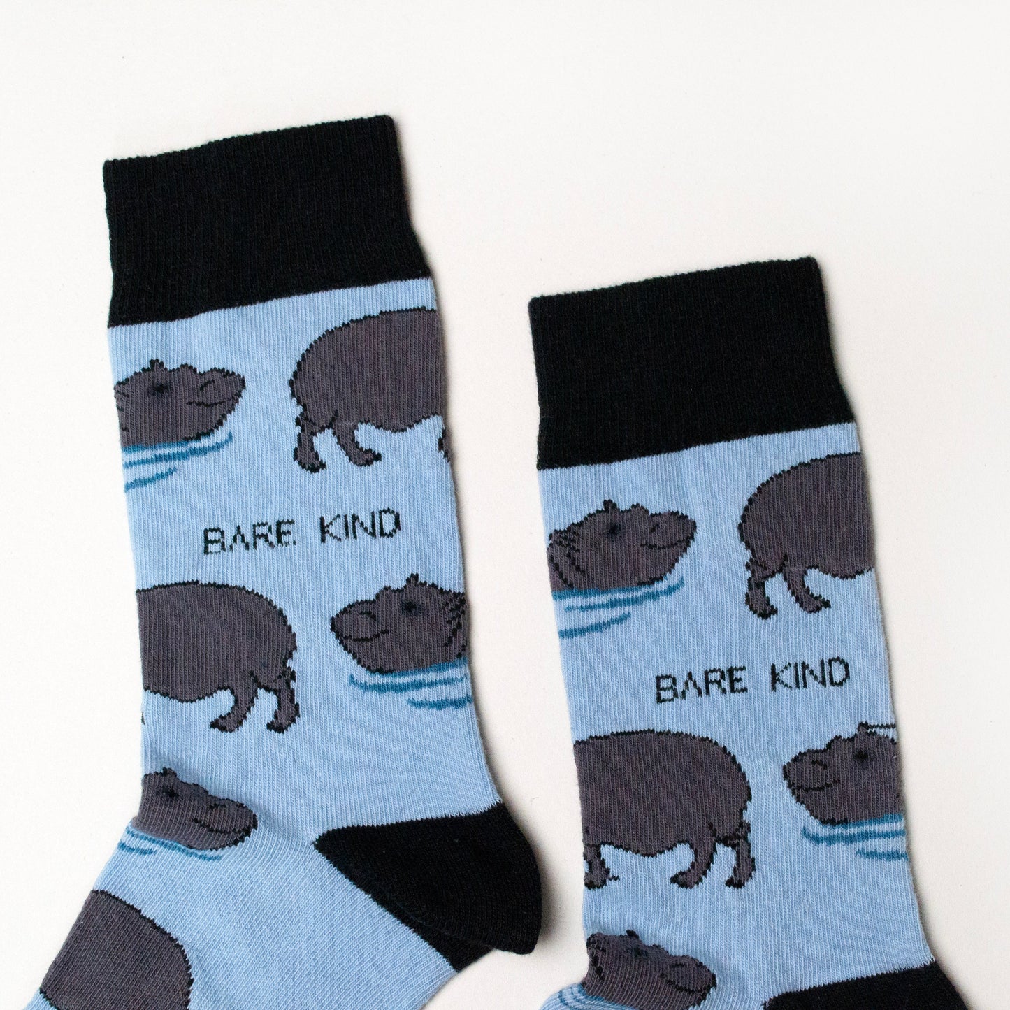 Save the Hippos Bamboo Socks Socks Bare Kind