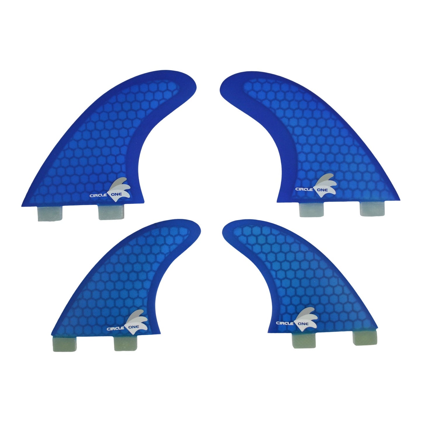 Surfboard Fins Quad Set Honeycomb (4 Fin FCS compatible M5+G-X spec) Surfboard Fins Circle One Surf
