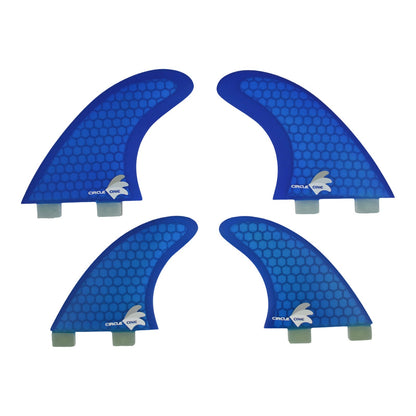 Surfboard Fins Quad Set Honeycomb (4 Fin FCS compatible M5+G-X spec) Surfboard Fins Circle One Surf