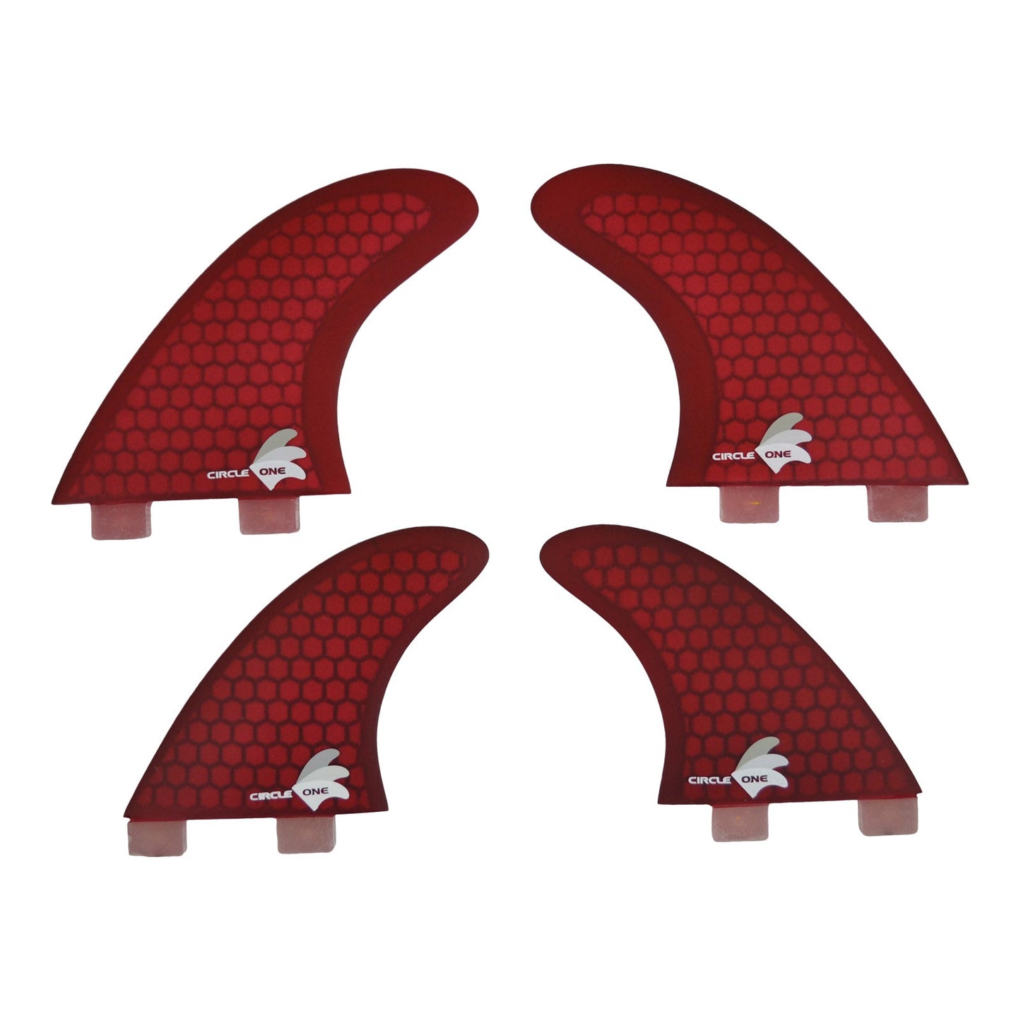Surfboard Fins Quad Set Honeycomb (4 Fin FCS compatible M5+G-X spec) Surfboard Fins Circle One Surf