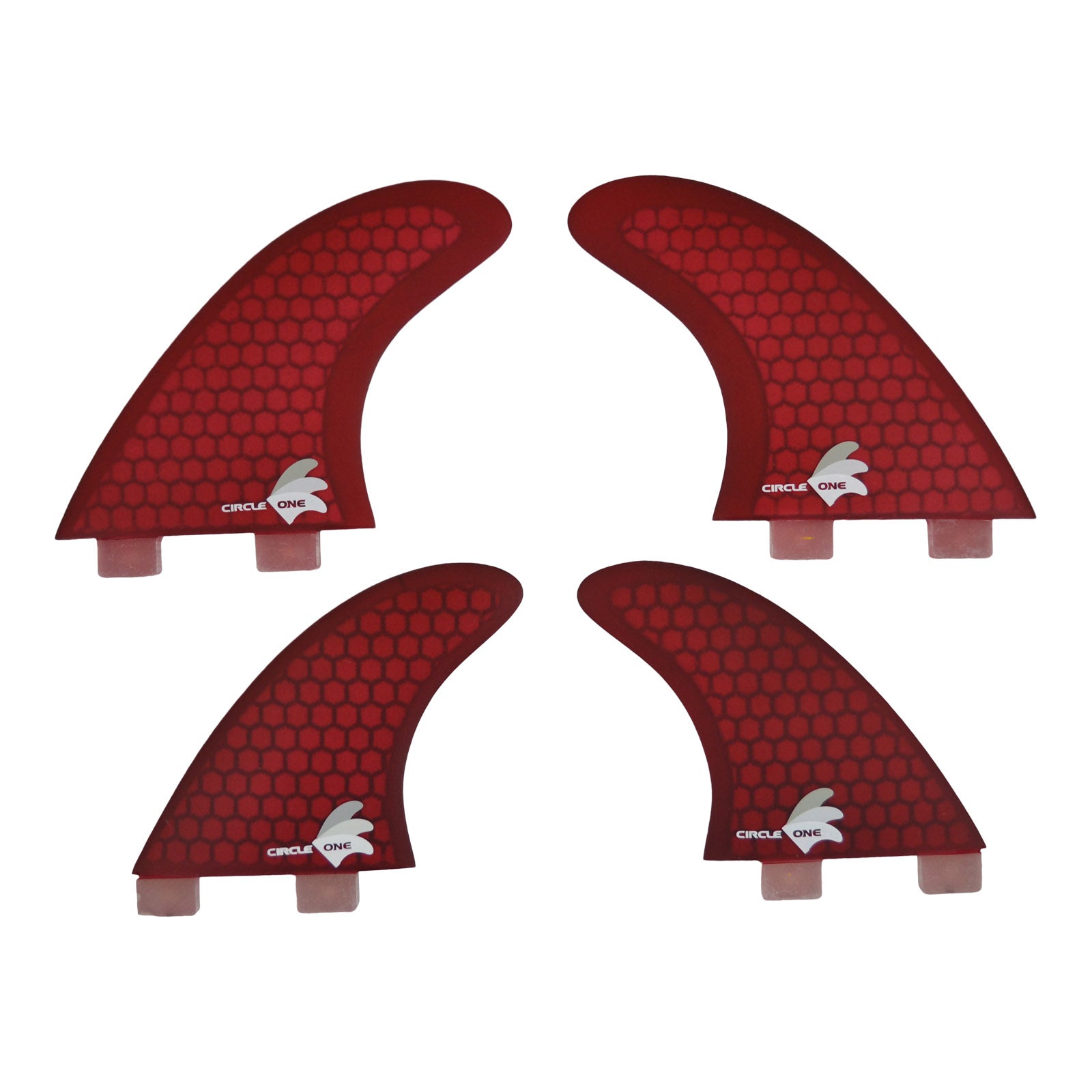 Surfboard Fins Quad Set Honeycomb (4 Fin FCS compatible M5+G-X spec) Surfboard Fins Circle One Surf