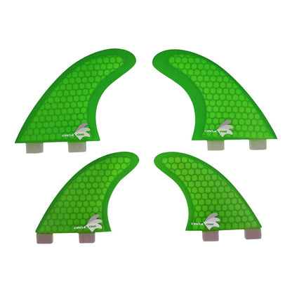 Surfboard Fins Quad Set Honeycomb (4 Fin FCS compatible M5+G-X spec) Surfboard Fins Circle One Surf