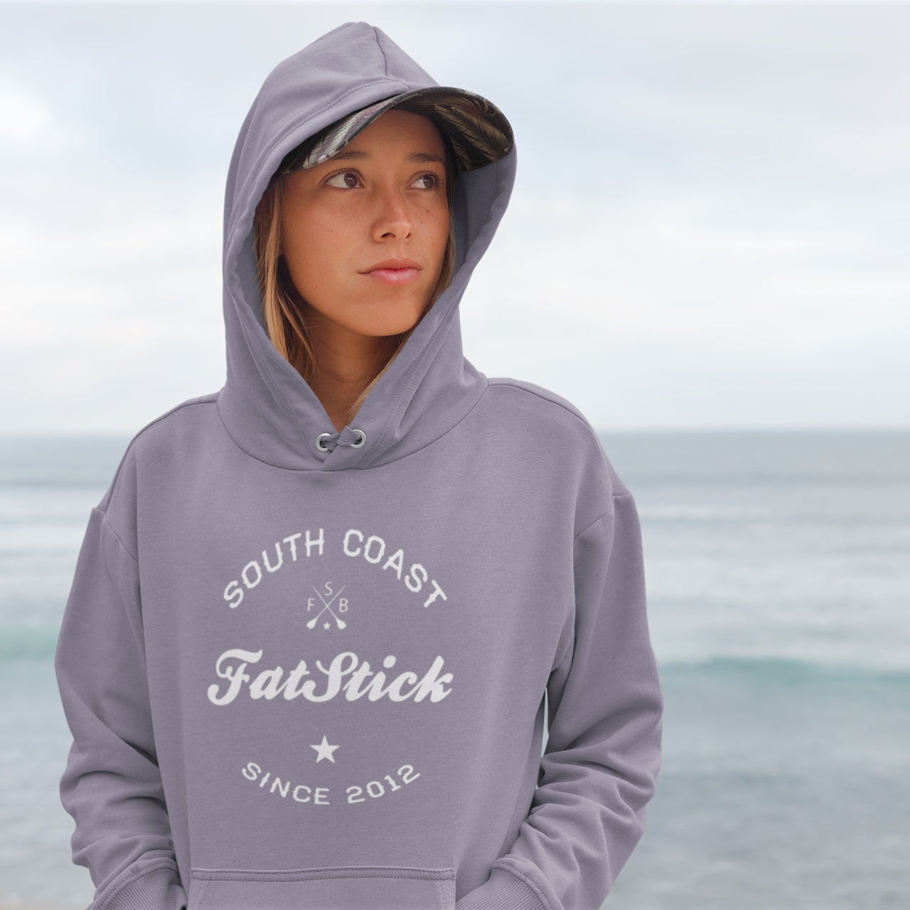 FatStick “South Coast” Lifestyle Hoodie Accessories/Bags FatStick Boards S Dusty Lilac