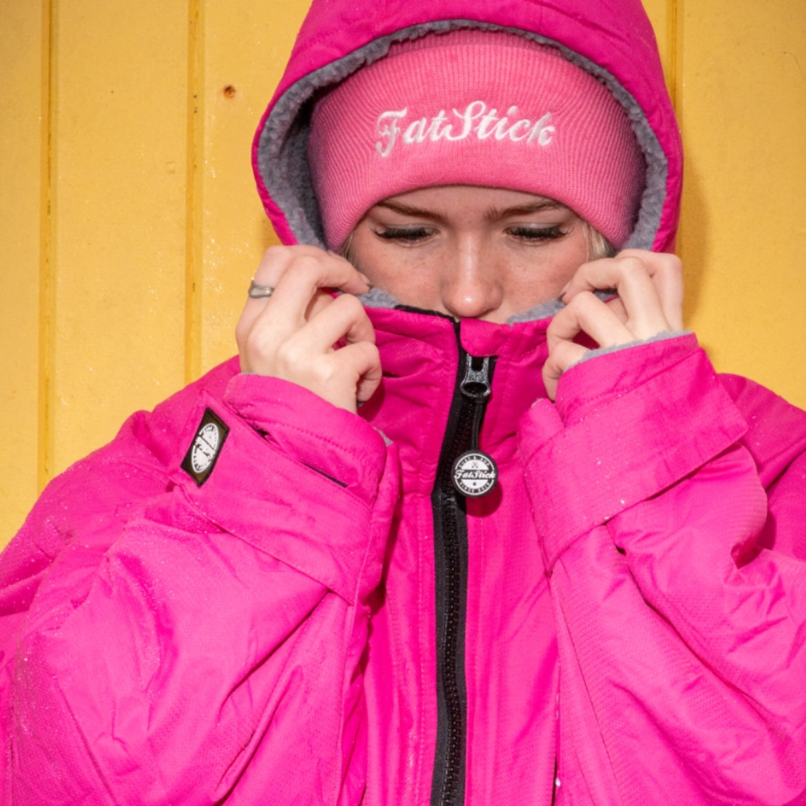 FREE BEANIE | Recycled Fleece Changing Robe “FatWrap” | Waterproof |Beach | Swimming | Surfing | Coat Accessories/Bags FatStick Boards