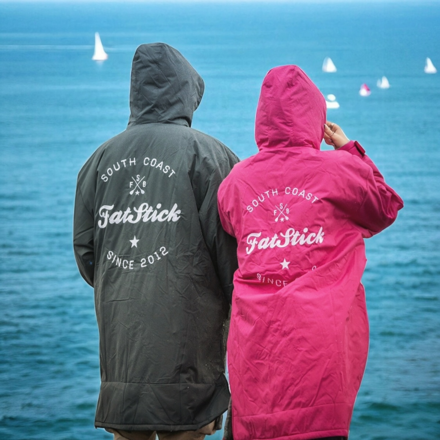 FREE BEANIE | Recycled Fleece Changing Robe “FatWrap” | Waterproof |Beach | Swimming | Surfing | Coat Accessories/Bags FatStick Boards