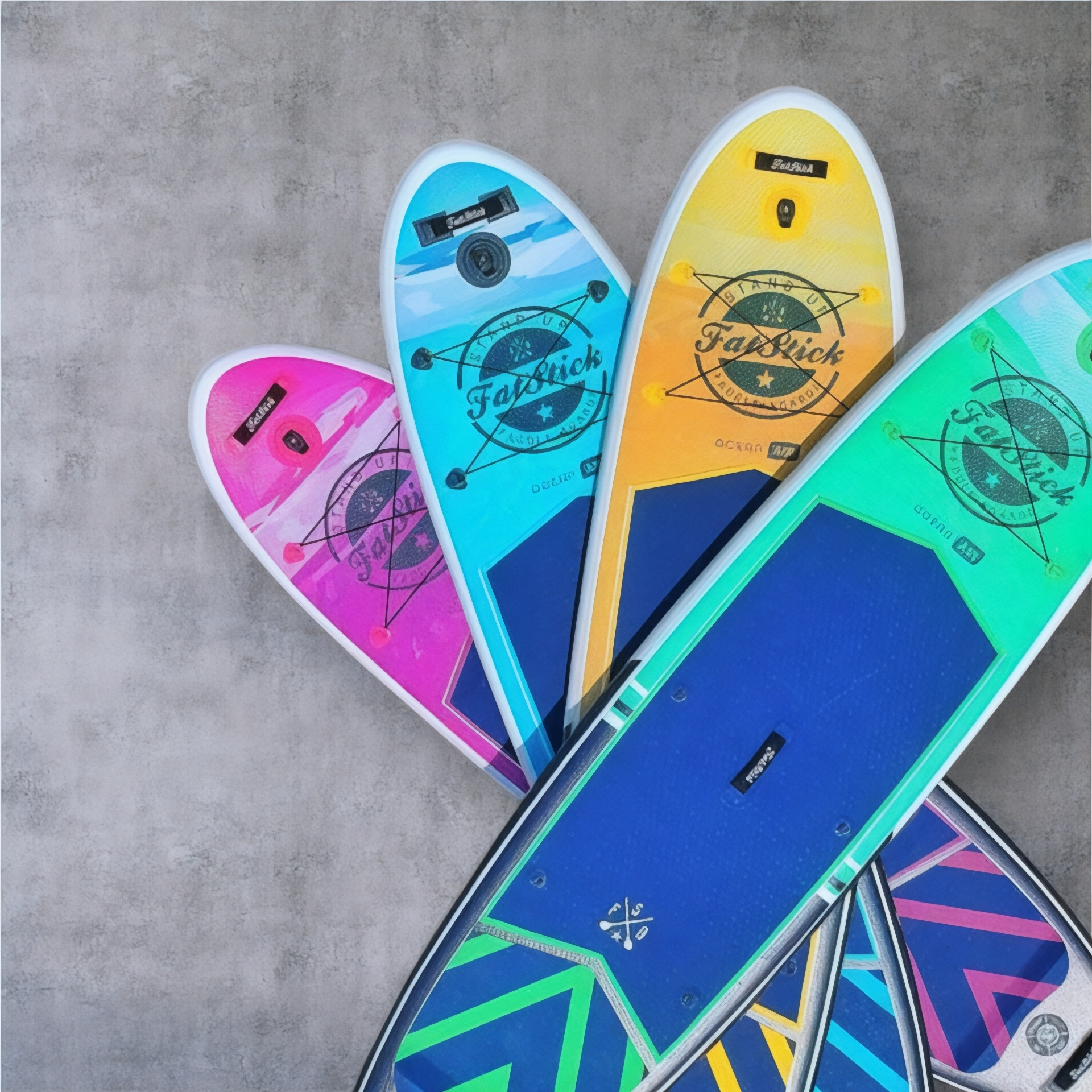 Pure Art 10'6 Inflatable Stand Up Paddle Board SUP Package | With SEAT SUPs FatStick Boards