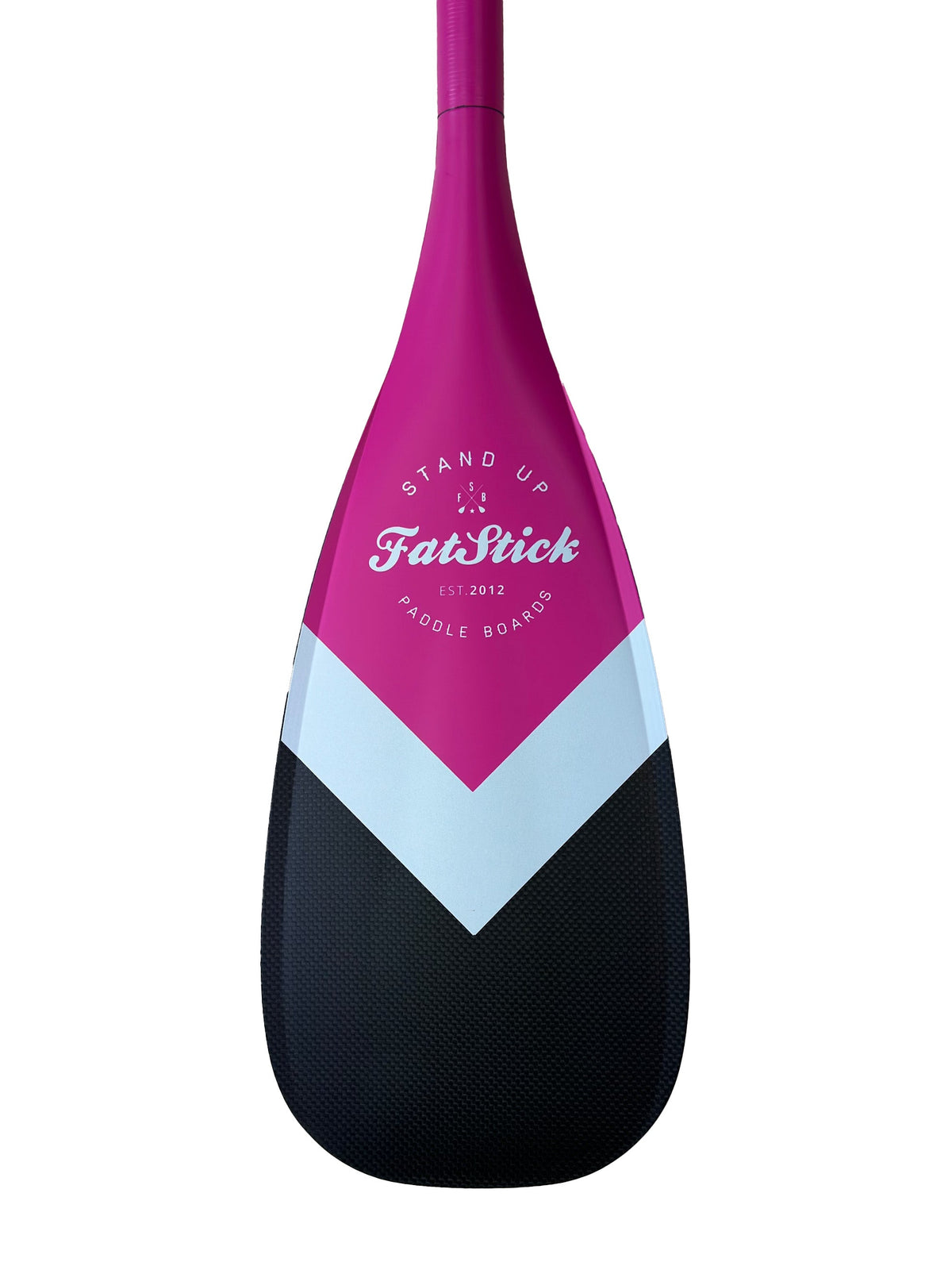 FREE BAG | 3 Piece Full Carbon Paddle Board Paddle - Blue/Pink/Black FatStick Boards Pink