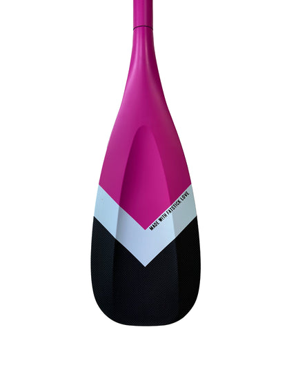 FREE BAG | 3 Piece Full Carbon Paddle Board Paddle - Blue/Pink/Black FatStick Boards