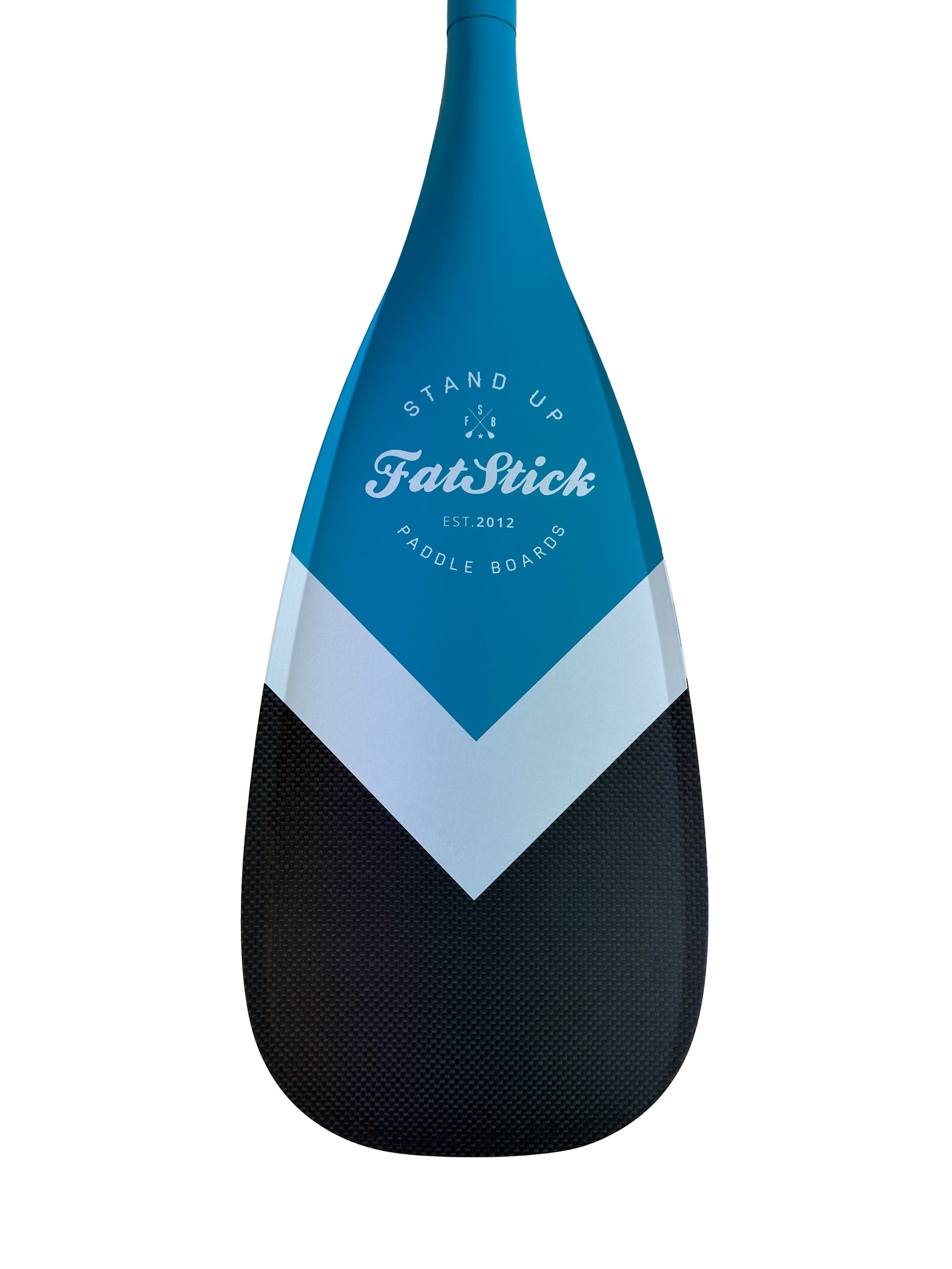 FREE BAG | 3 Piece Full Carbon Paddle Board Paddle - Blue/Pink/Black FatStick Boards Blue