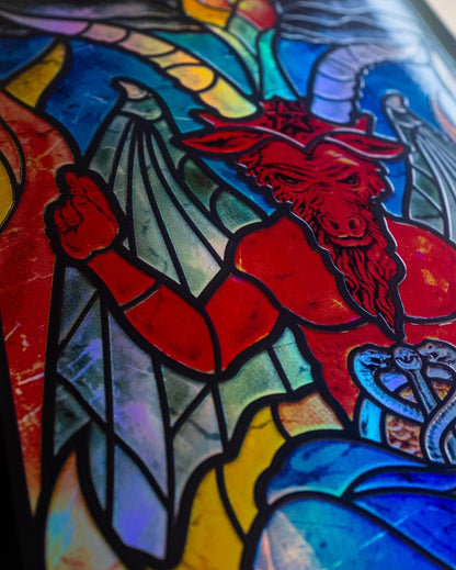 Zero Skateboard Deck Stained Glass Burman 8.5"