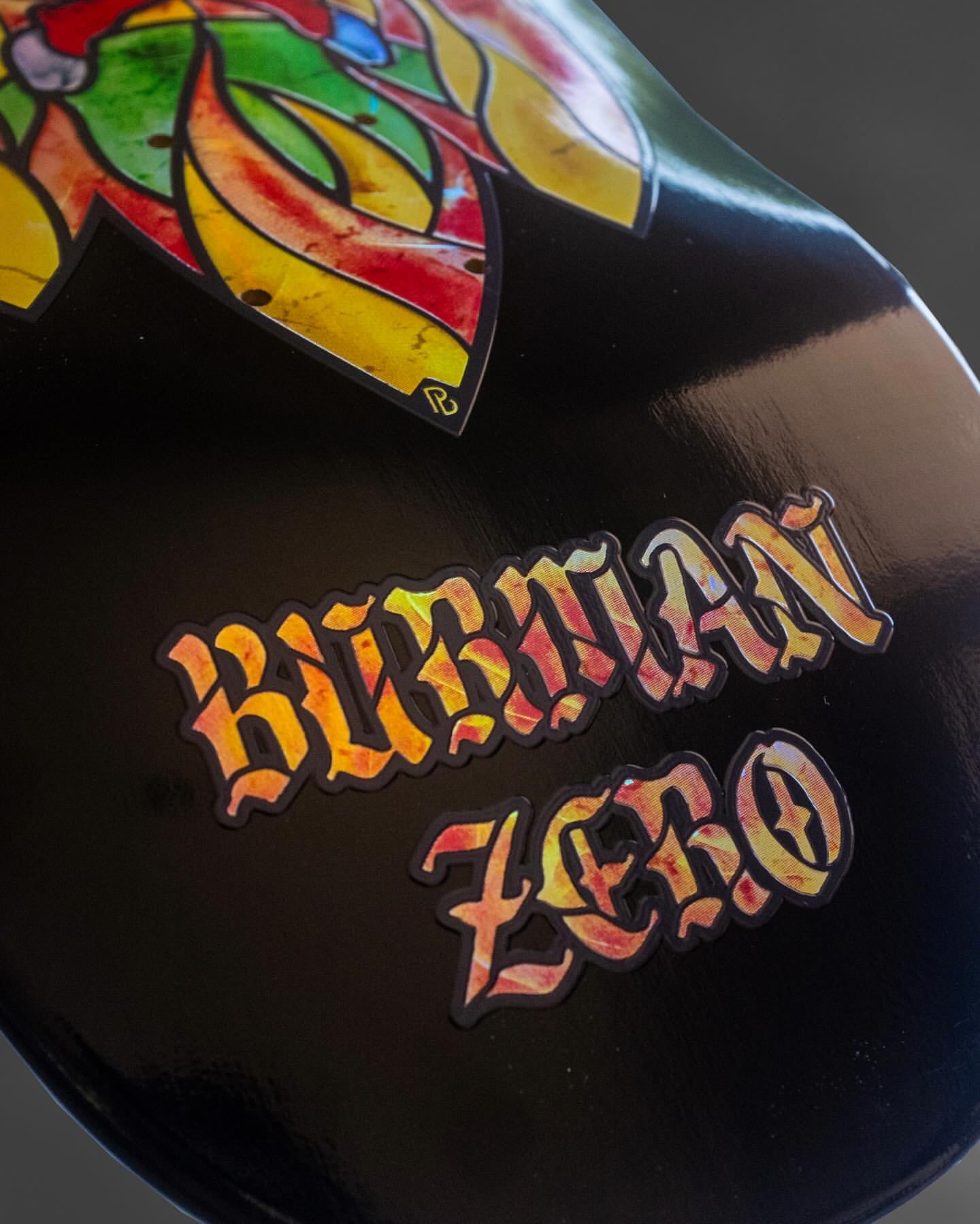 Zero Skateboard Deck Stained Glass Burman 8.5"