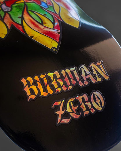 Zero Skateboard Deck Stained Glass Burman 8.5"