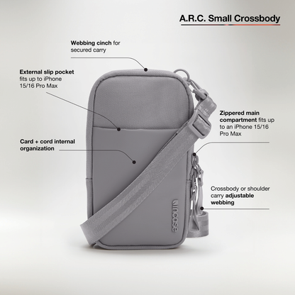 INCASE A.R.C. Small Crossbody Bag With ReSpun 100% Recycled Polyester bag INCASE