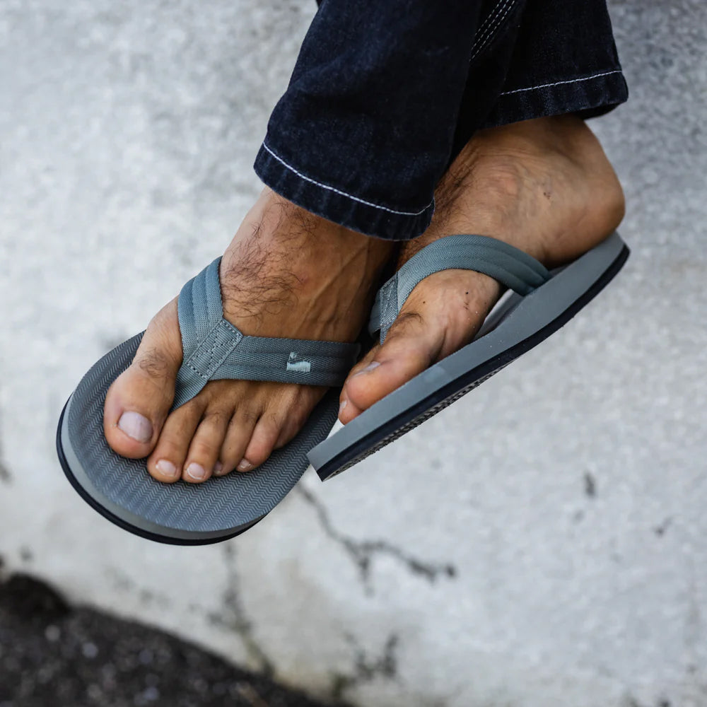 Indosole - Mens Flip Flops - Easy Living - Granite Sandals Indosole