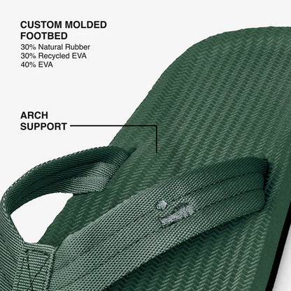 Indosole - Mens Flip Flops - Easy Living - Leaf Sandals Indosole