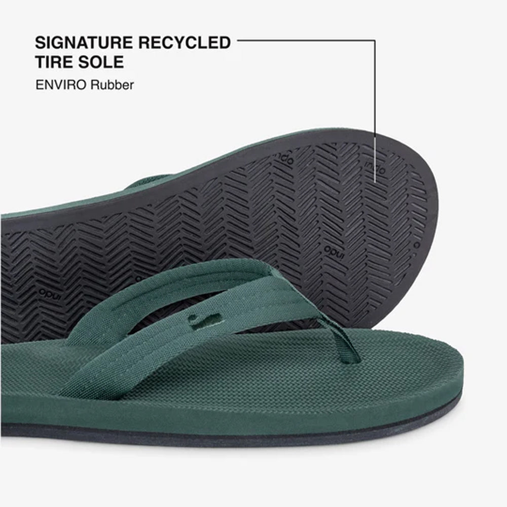 Indosole - Mens Flip Flops - Easy Living - Leaf Sandals Indosole