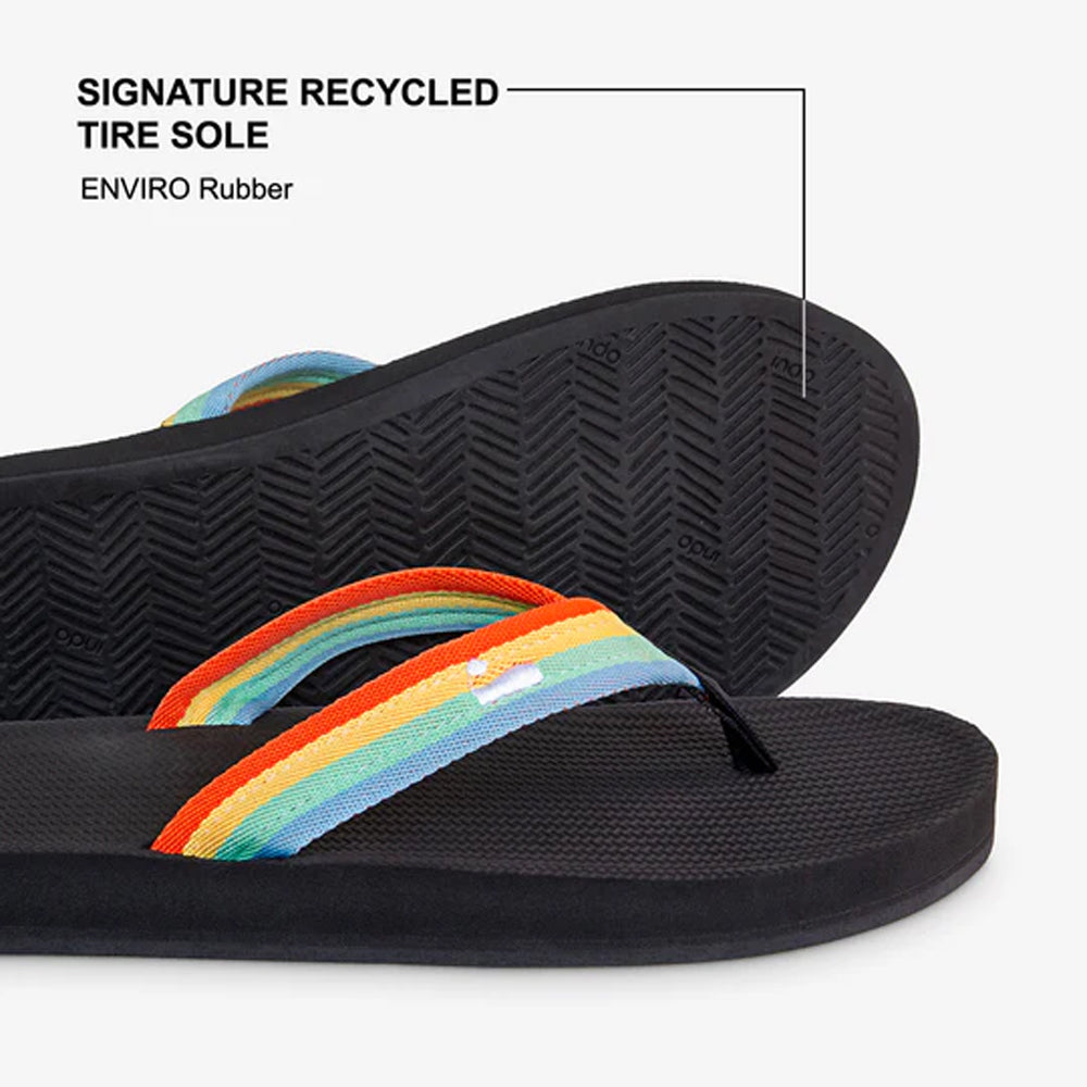 Indosole - Mens Flip Flops - Easy Living - Rainbow Sandals Indosole