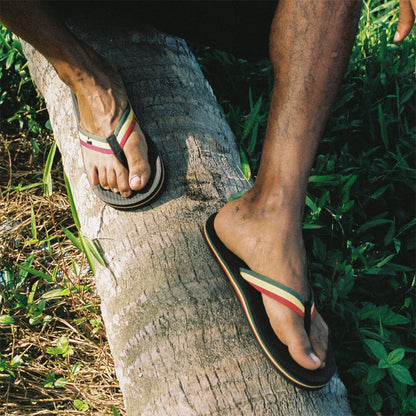 Indosole - Mens Flip Flops - Easy Living - Reggae Sandals Indosole