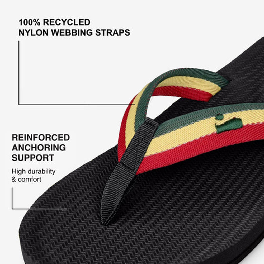 Indosole - Mens Flip Flops - Easy Living - Reggae Sandals Indosole
