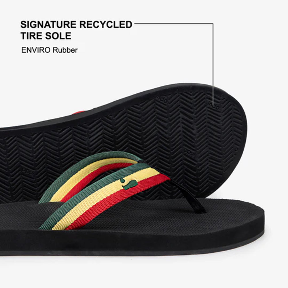 Indosole - Mens Flip Flops - Easy Living - Reggae Sandals Indosole
