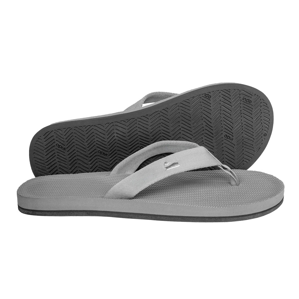 Indosole - Mens Flip Flops - Easy Living Lite - Granite Sandals Indosole