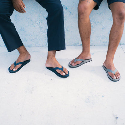 Indosole - Mens Flip Flops - Easy Living Lite - Granite Sandals Indosole