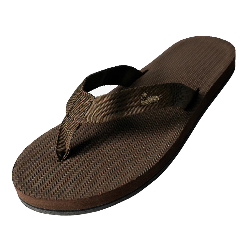 Indosole - Mens Flip Flops - Easy Living Lite - Soil Sandals Indosole UK 6/7 - EU 39/40