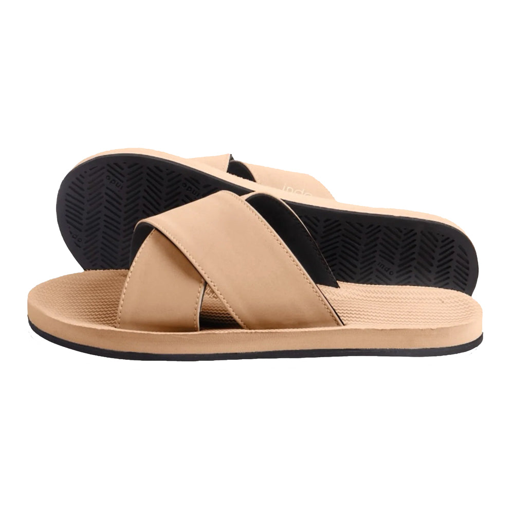Indosole - Womens Sandals - ESSNTLS Cross - Soil Light Sandals Indosole
