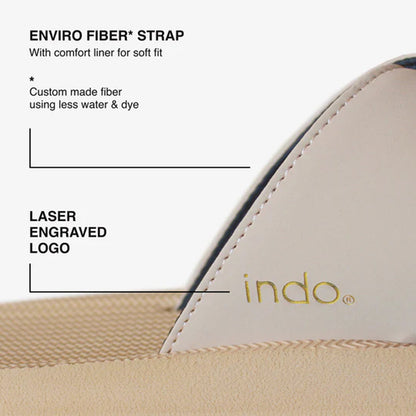 Indosole - Womens Sandals - ESSNTLS Cross - Soil Light Sandals Indosole