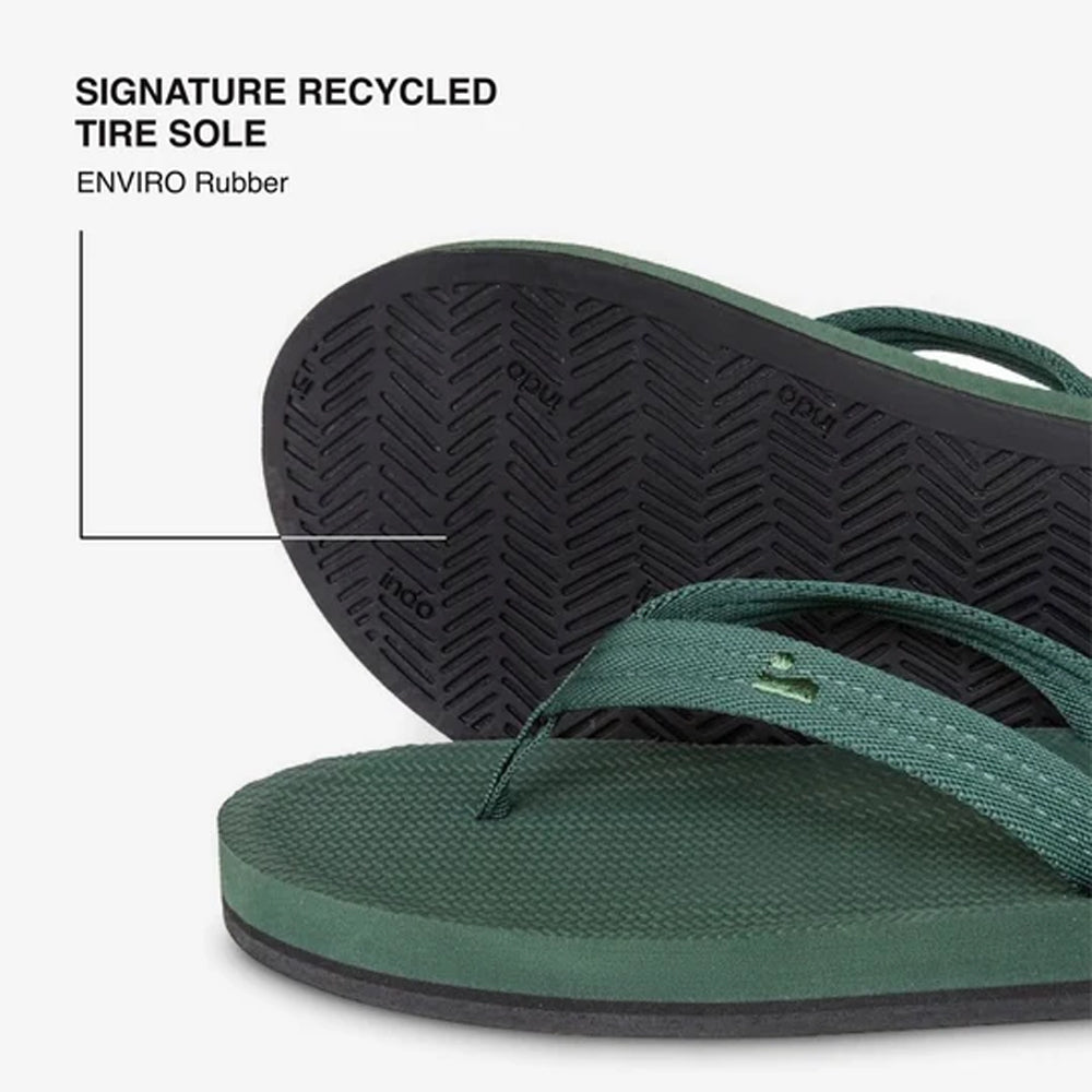 Indosole - Womens Flip Flops - Easy Living - Leaf Sandals Indosole