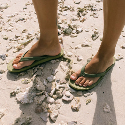 Indosole - Womens Flip Flops - Easy Living - Matcha Sandals Indosole