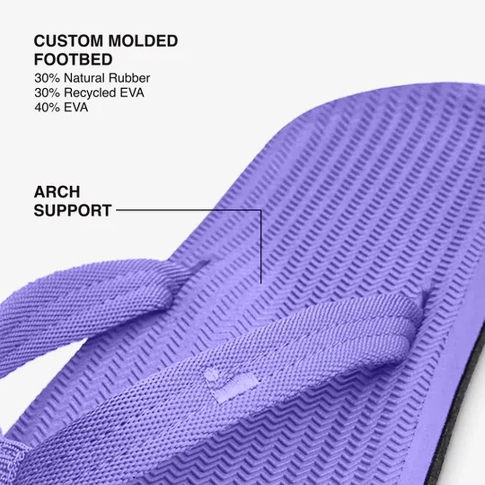 Indosole - Womens Flip Flops - Easy Living - Purple Haze Sandals Indosole