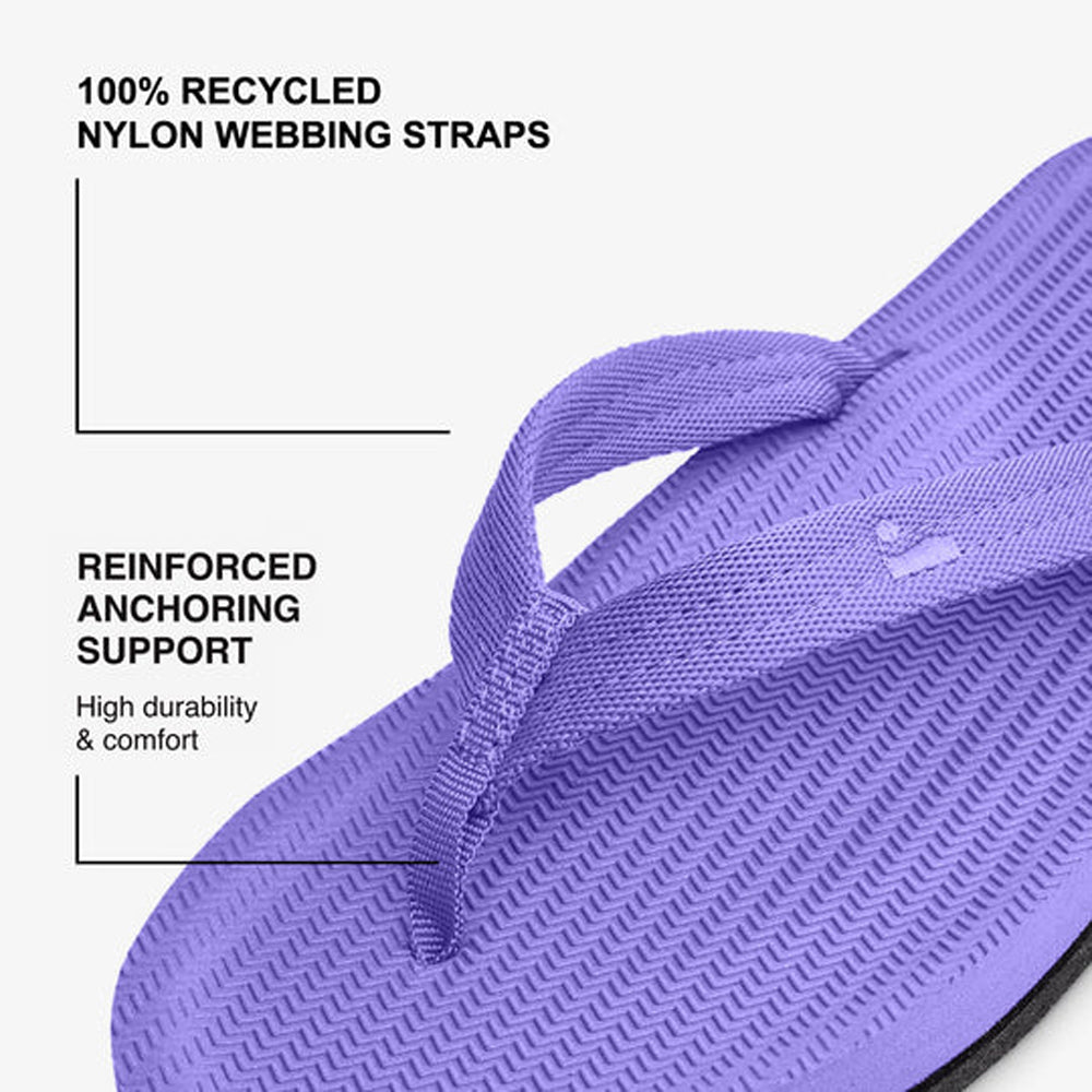 Indosole - Womens Flip Flops - Easy Living - Purple Haze Sandals Indosole