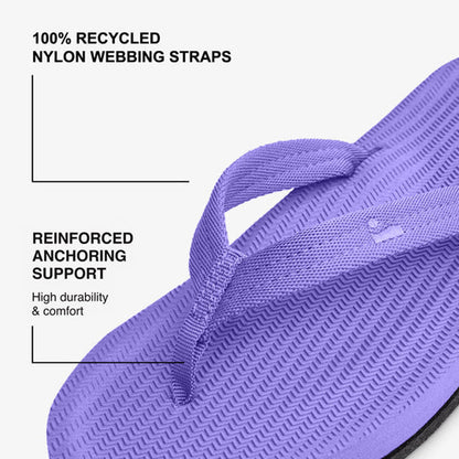 Indosole - Womens Flip Flops - Easy Living - Purple Haze Sandals Indosole