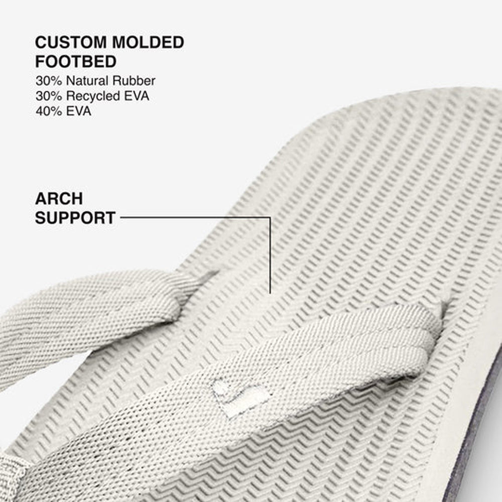 Indosole - Womens Flip Flops - Easy Living - Sea Salt Sandals Indosole