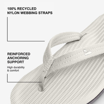Indosole - Womens Flip Flops - Easy Living - Sea Salt Sandals Indosole