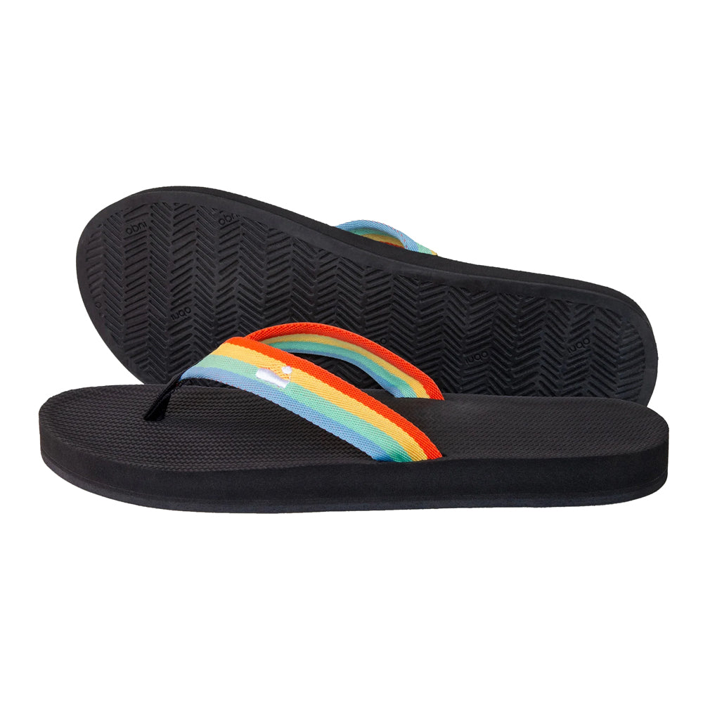Indosole - Womens Flip Flops - Easy Living Lite - Rainbow Sandals Indosole