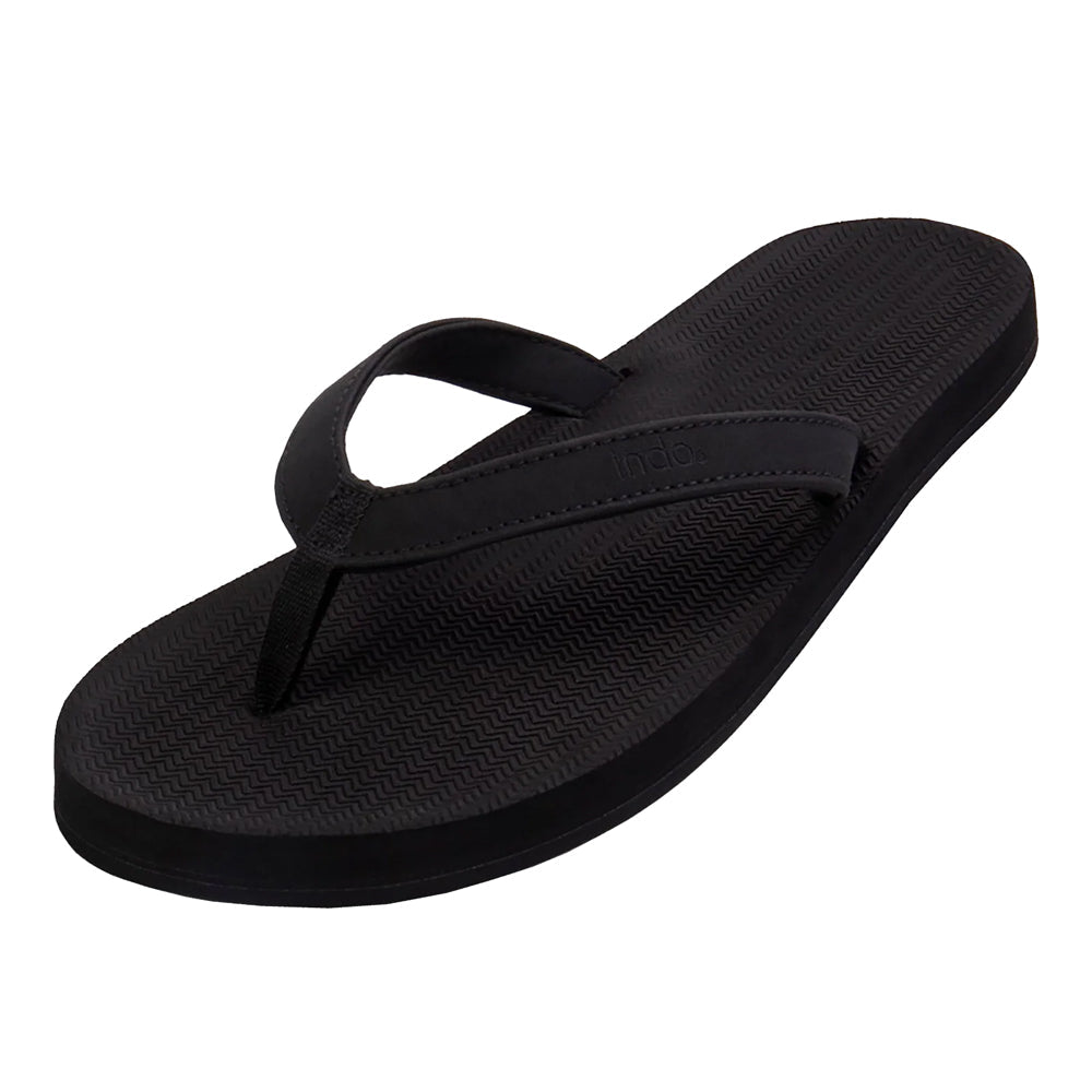 Indosole - Womens Flip Flops - ESSNTLS - Black Sandals Indosole UK 3/4 - EU 35/36