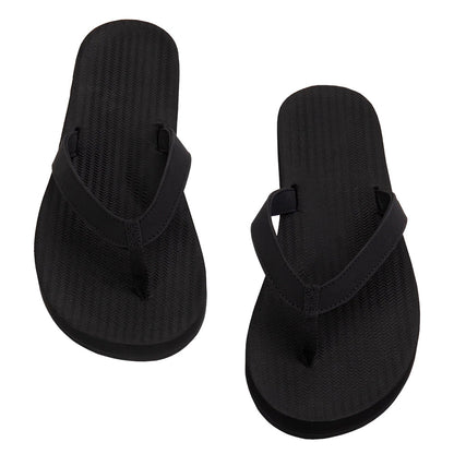 Indosole - Womens Flip Flops - ESSNTLS - Black Sandals Indosole