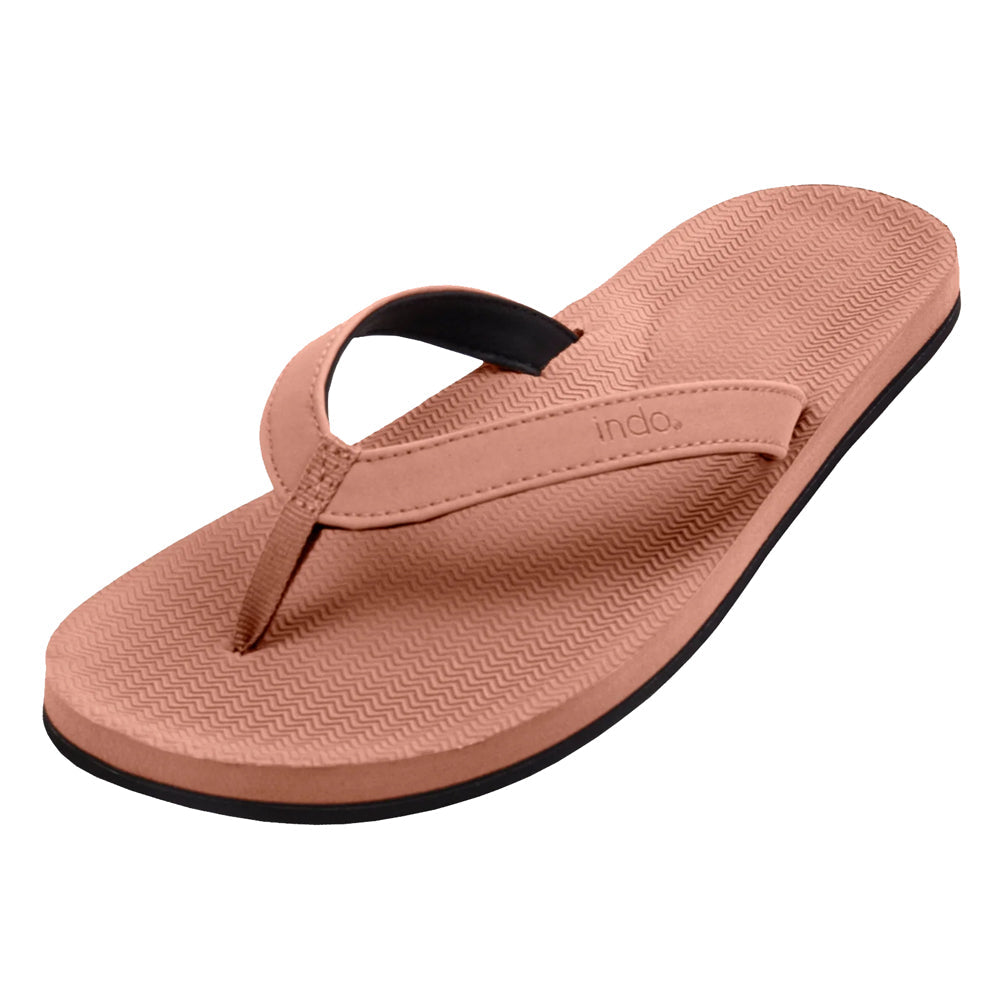Indosole - Womens Flip Flops - ESSNTLS - Rust Sandals Indosole UK 3/4 - EU 35/36
