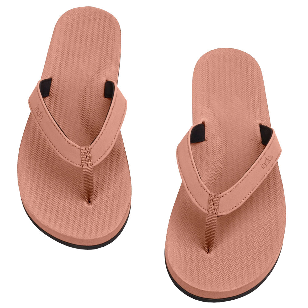Indosole - Womens Flip Flops - ESSNTLS - Rust Sandals Indosole